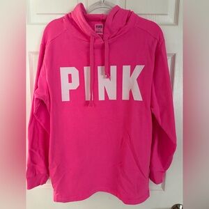 PINK Victoria's Secret Bright Pink Cowl Neck Sweater
